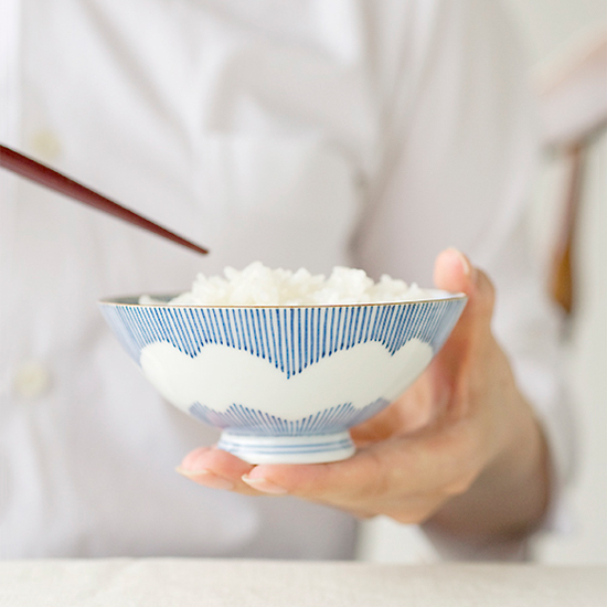 ご飯茶椀 花木賊
