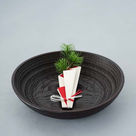 鶴の祝箸とボトル飾り