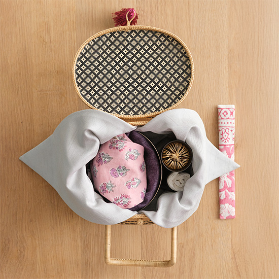 旅持ち茶籠　シノワズリー