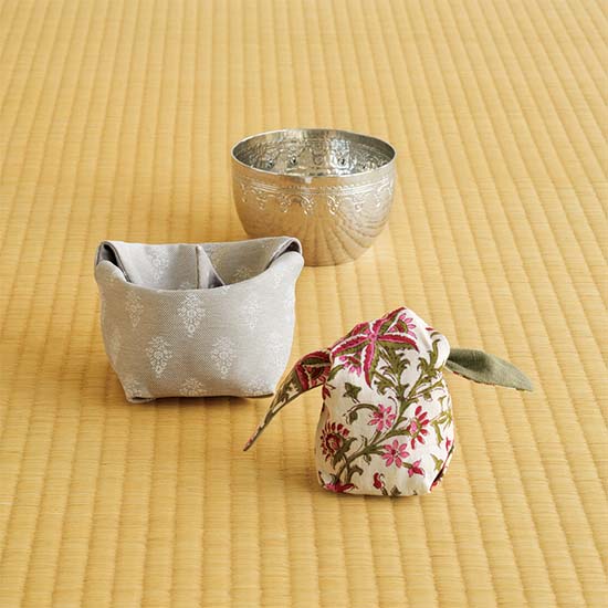 旅持ち茶籠 ふくら雀