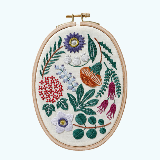 季節の花刺繍キット