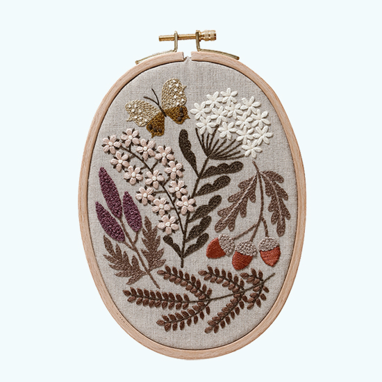 季節の花刺繍キット