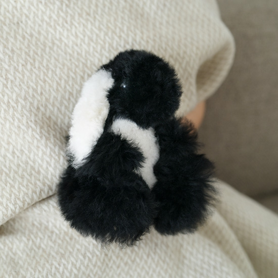 アルパカのぬいぐるみ　うさぎ　ブラック