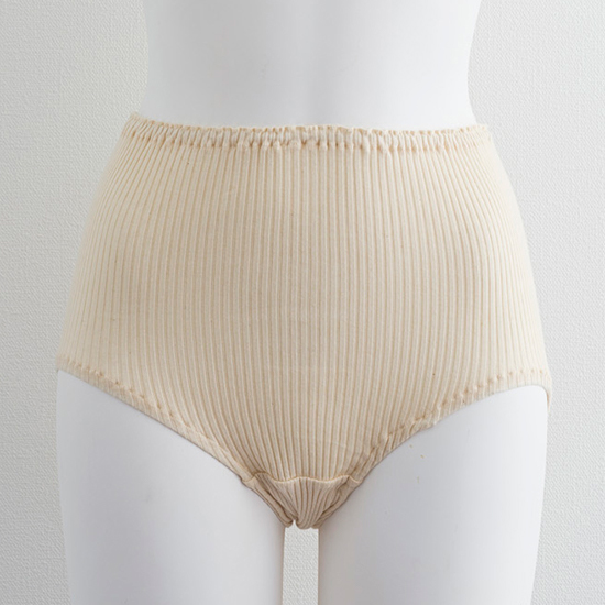 リブの肌着 ショーツ