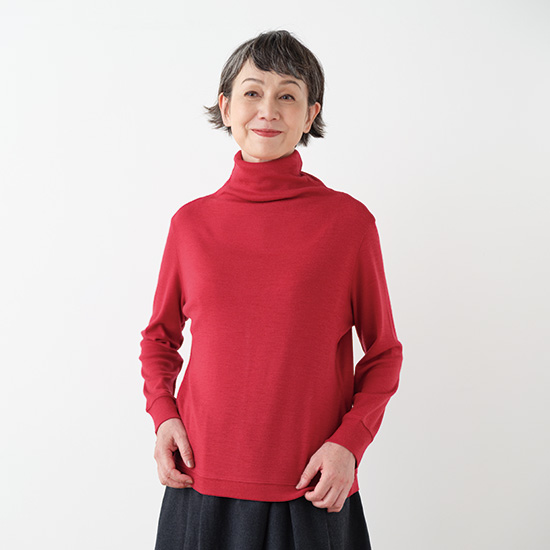 ウールのタートルネック