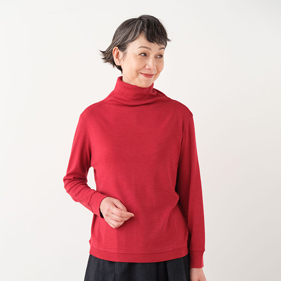 ウールのタートルネック