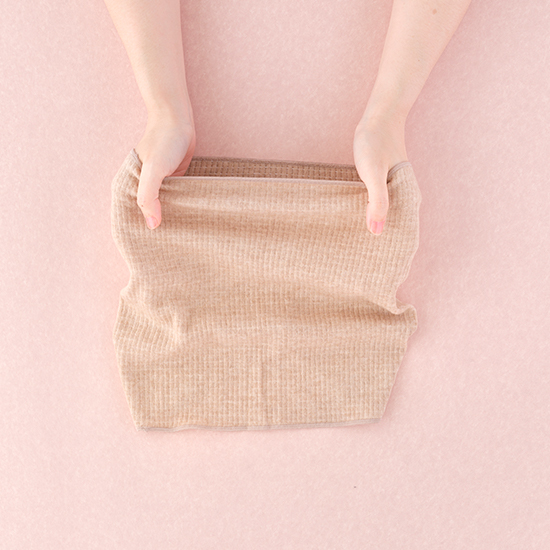 キャメル混　腹巻き