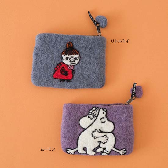 ムーミン　フェルトのバッグとポーチ