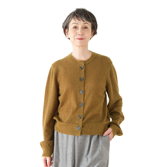 モヘヤカーディガン