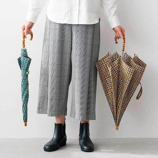 バーバリー 高級傘 USED品 ベルトチェック グリーン ジャガード 60cm 傘 BURBERRY バーバリー USED美品 チェック ロゴ グリーン