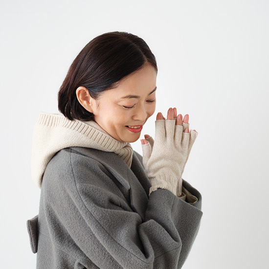 カシミヤニットストール