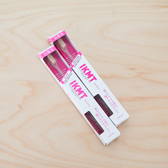 イケモト　白馬毛の歯ブラシ（ふつう・超コンパクトヘッド）