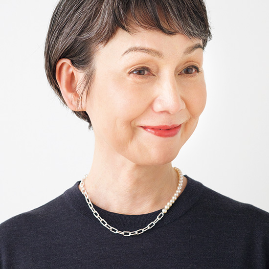 パールのネックレス　シルバー