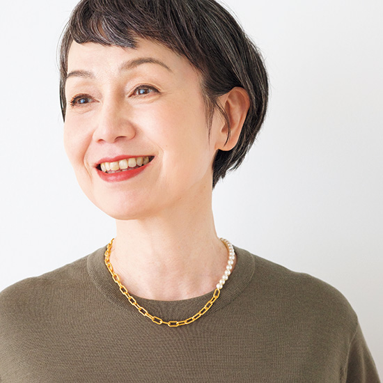 パールのネックレス　シルバー