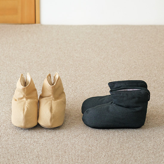 ささ和紙のルームブーツ