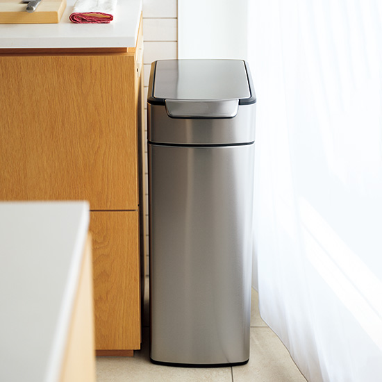 タッチ式ダストボックス　スリム縦型　40L