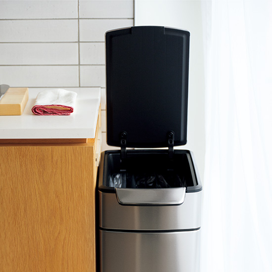 タッチ式ダストボックス　スリム縦型　40L
