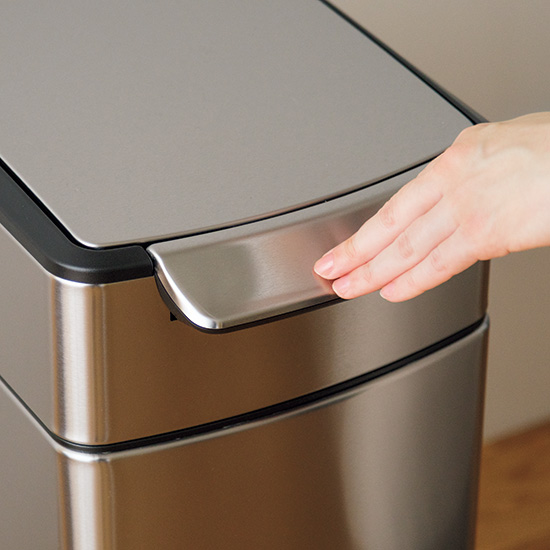 タッチ式ダストボックス　スリム縦型　40L